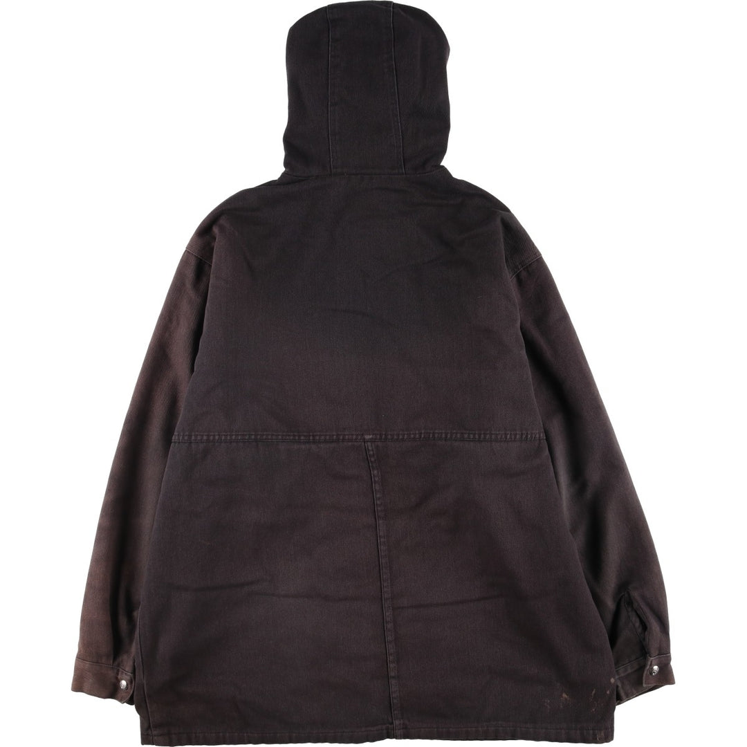 Oversized Ben Davis hooded work jacket, men's size XXXL cotton black type Vintage Second Hand