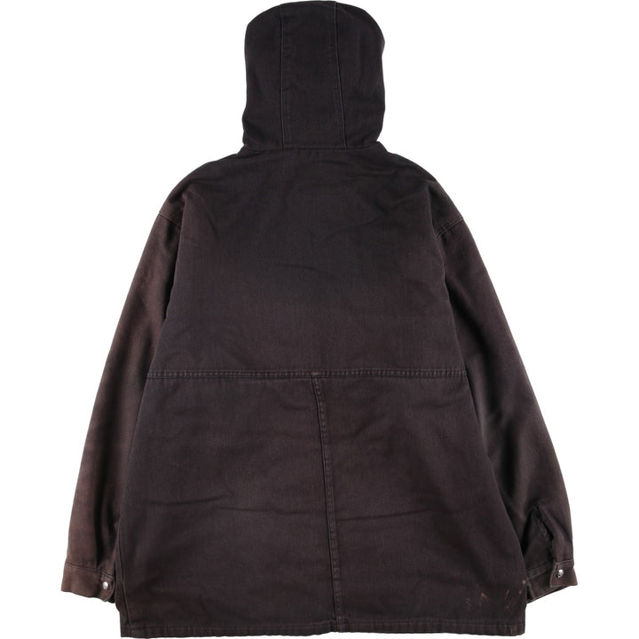 Oversized Ben Davis hooded work jacket, men's size XXXL cotton black type Vintage Second Hand