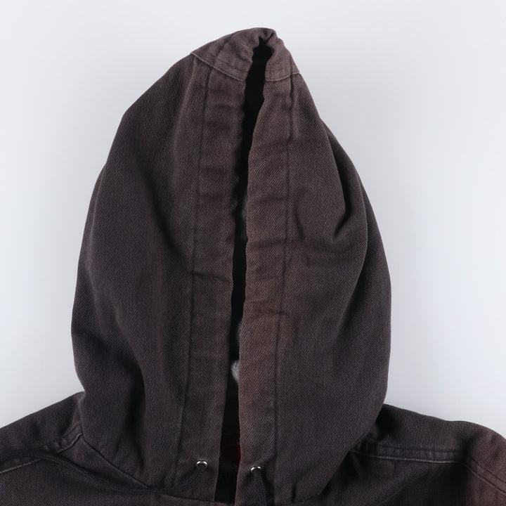 Oversized Ben Davis hooded work jacket, men's size XXXL cotton black type Vintage Second Hand