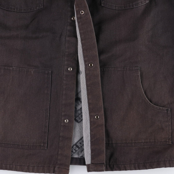 Oversized Ben Davis hooded work jacket, men's size XXXL cotton black type Vintage Second Hand