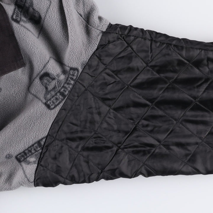 Oversized Ben Davis hooded work jacket, men's size XXXL cotton black type Vintage Second Hand