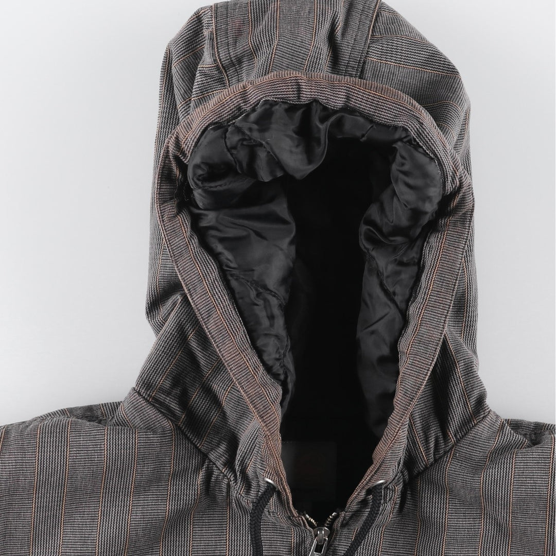 Carhartt Active Jacket, Gun Club Check, Hooded, Padded Work Jacket, Men's Size L cotton gray type Vintage Second Hand