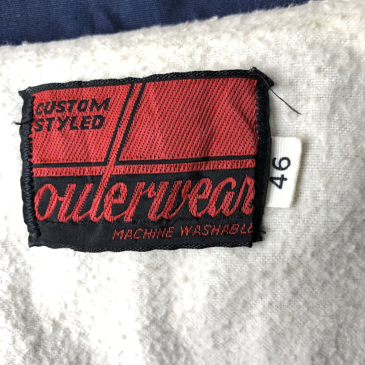 1980'S vintage outerwear work jacket, men's size XL unclear navy blue type Vintage Second Hand