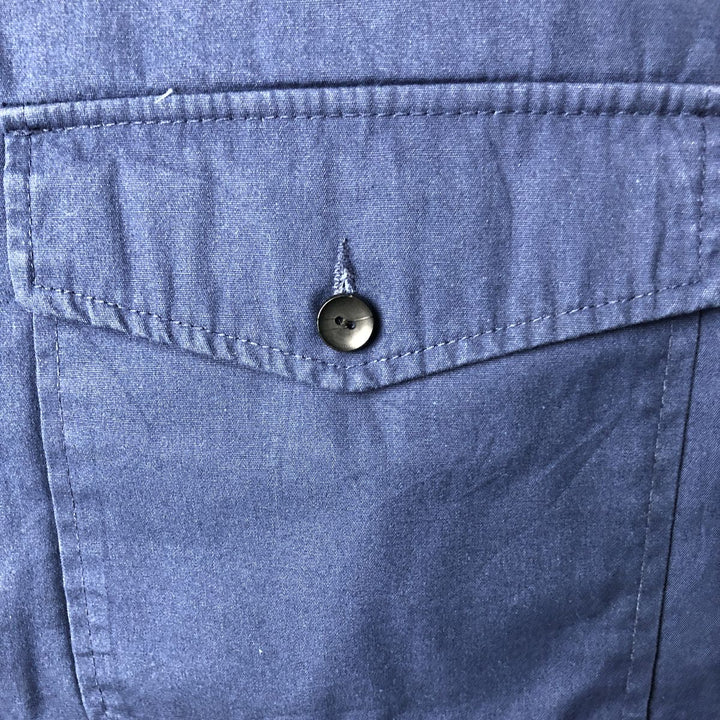 1980'S vintage outerwear work jacket, men's size XL unclear navy blue type Vintage Second Hand