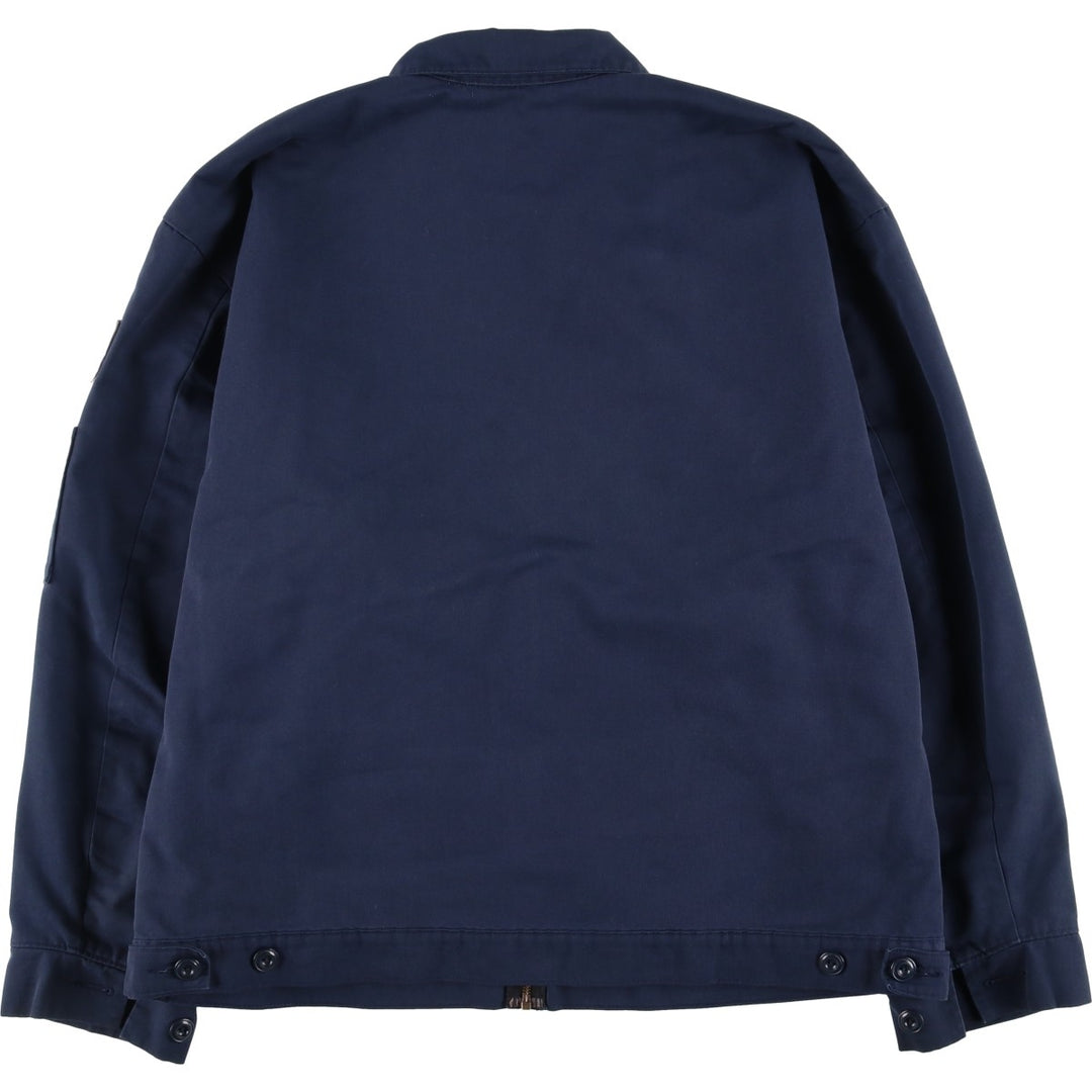 Red Kap Stars and Stripes Print Padded Work Jacket, Men's Size Medium polyester navy blue type Vintage Second Hand