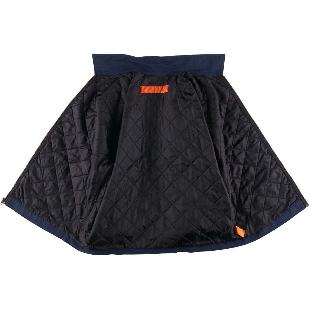 Red Kap Stars and Stripes Print Padded Work Jacket, Men's Size Medium polyester navy blue type Vintage Second Hand