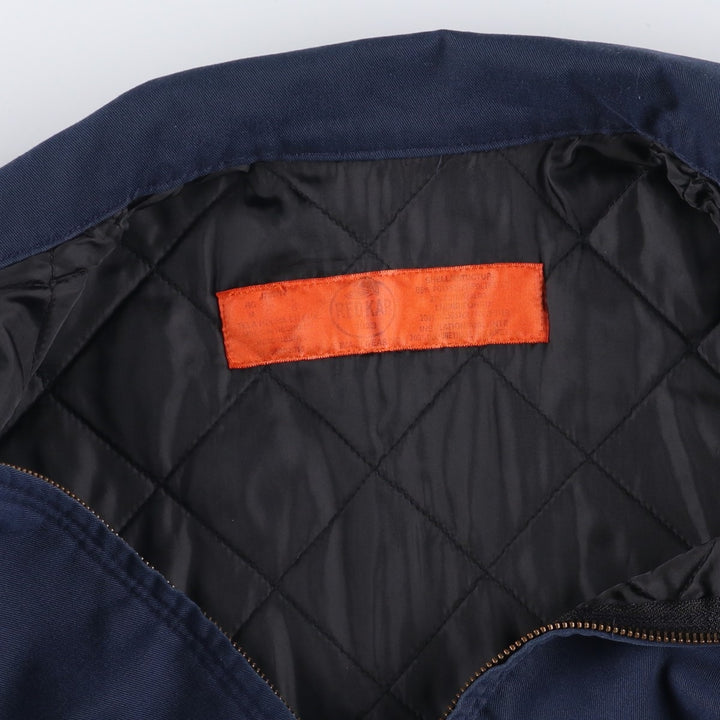 Red Kap Stars and Stripes Print Padded Work Jacket, Men's Size Medium polyester navy blue type Vintage Second Hand