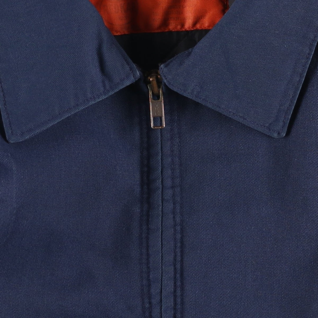 Red Kap Stars and Stripes Print Padded Work Jacket, Men's Size Medium polyester navy blue type Vintage Second Hand