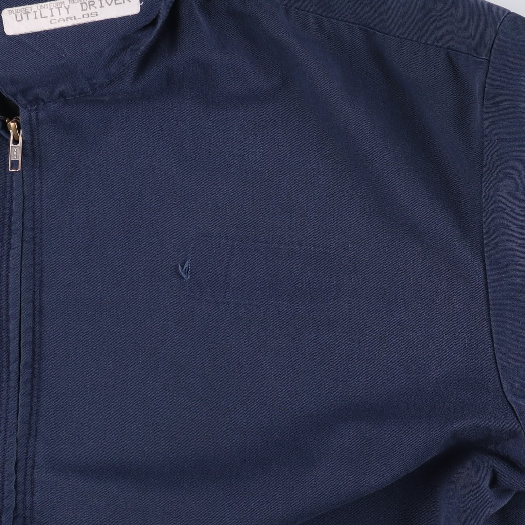 Red Kap Stars and Stripes Print Padded Work Jacket, Men's Size Medium polyester navy blue type Vintage Second Hand