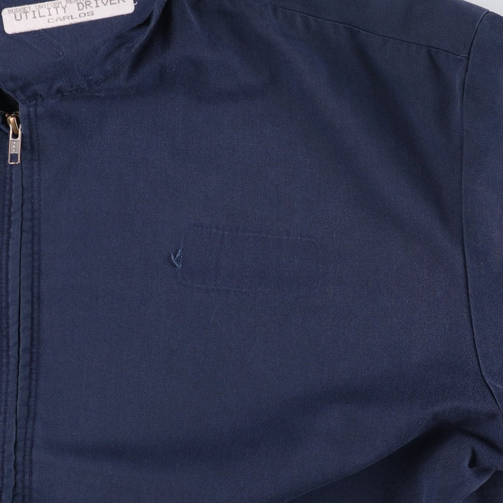 Red Kap Stars and Stripes Print Padded Work Jacket, Men's Size Medium polyester navy blue type Vintage Second Hand