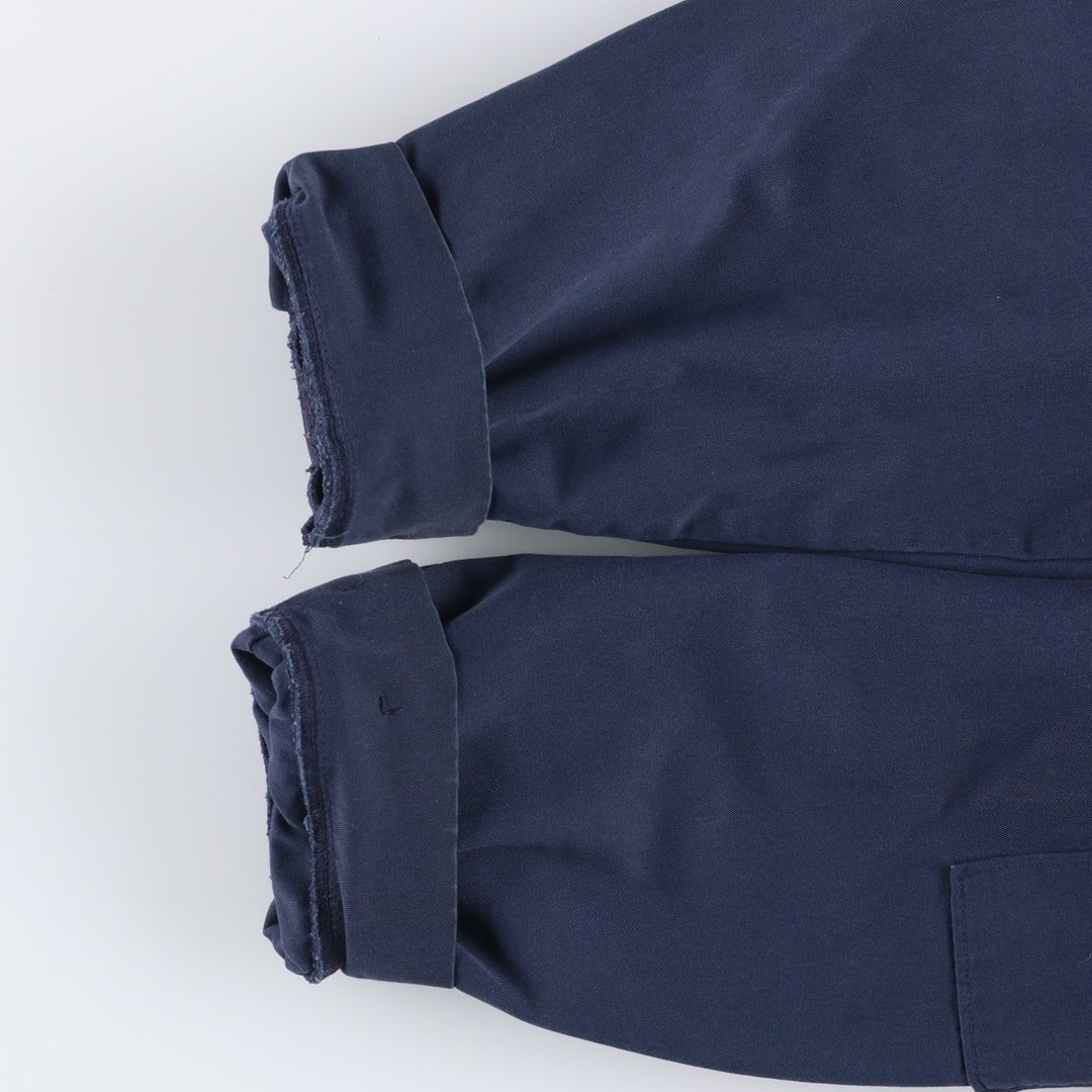 Red Kap Stars and Stripes Print Padded Work Jacket, Men's Size Medium polyester navy blue type Vintage Second Hand