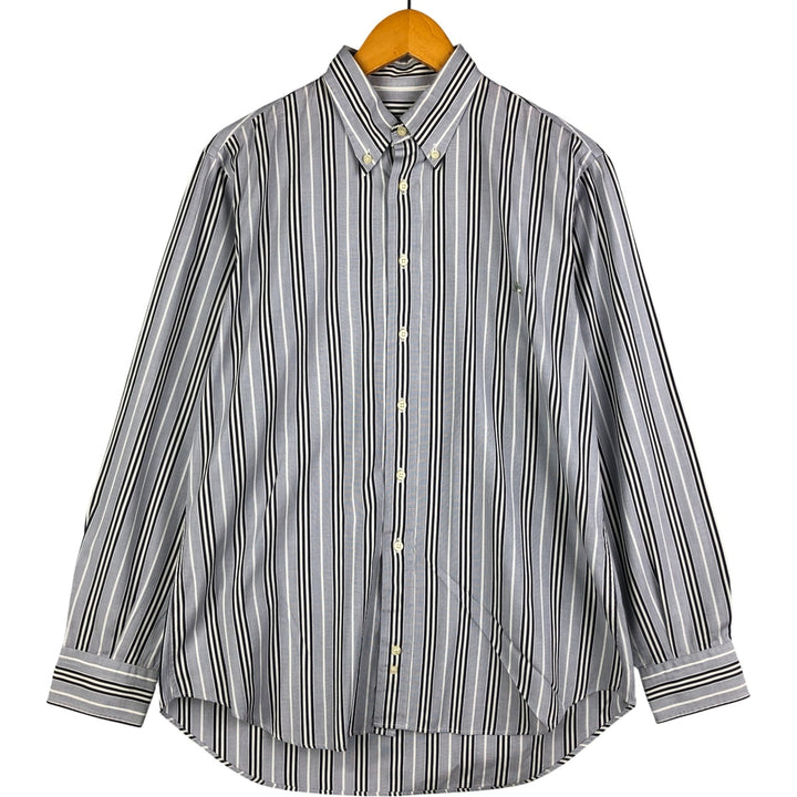 Burberry's LONDON Multi-Stripe Long Sleeve Button-Down Striped Shirt, Men's XL unclear Blue type light blue Vintage Second Hand