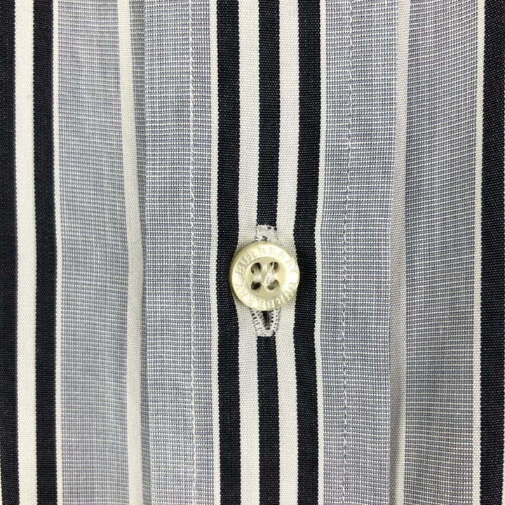 Burberry's LONDON Multi-Stripe Long Sleeve Button-Down Striped Shirt, Men's XL unclear Blue type light blue Vintage Second Hand