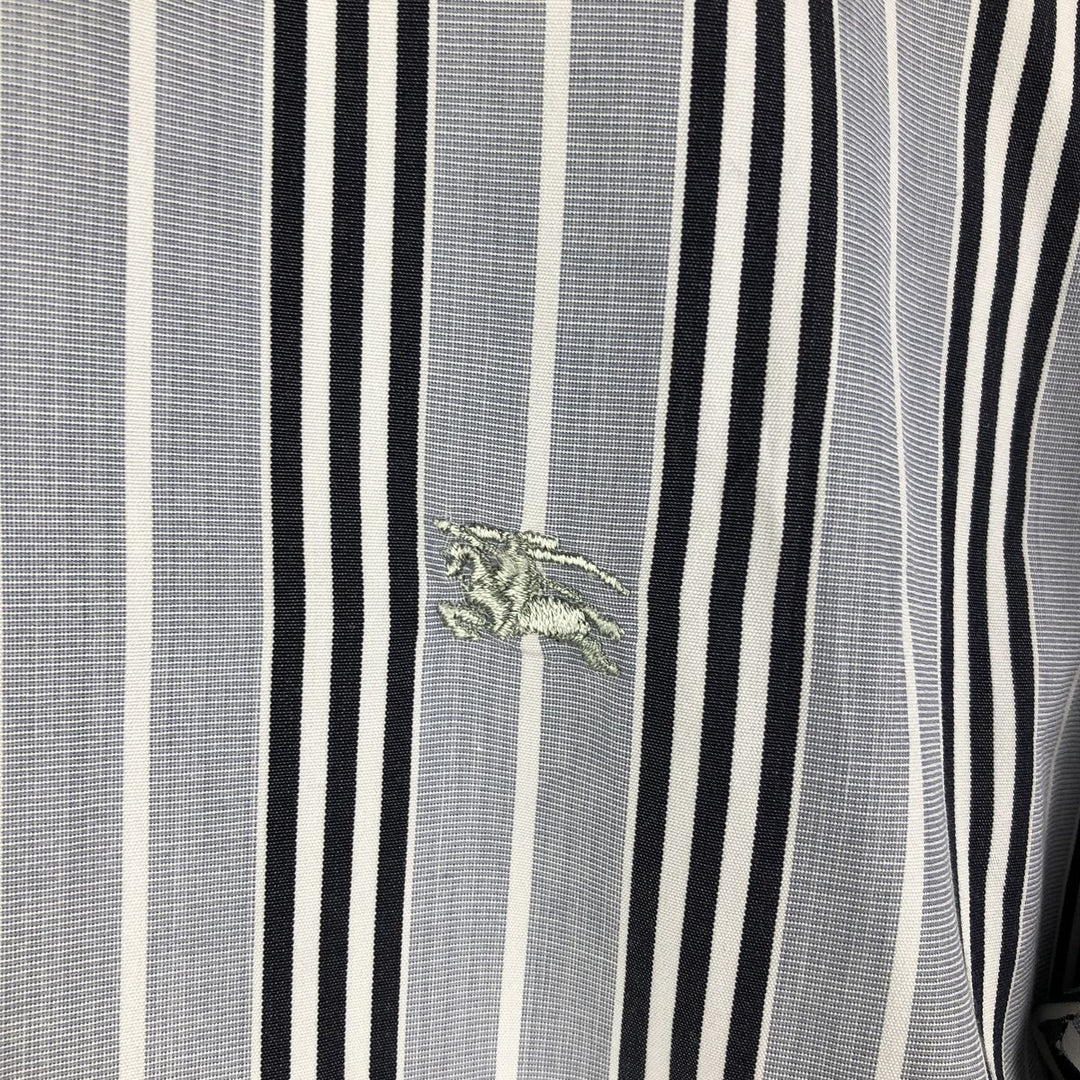 Burberry's LONDON Multi-Stripe Long Sleeve Button-Down Striped Shirt, Men's XL unclear Blue type light blue Vintage Second Hand