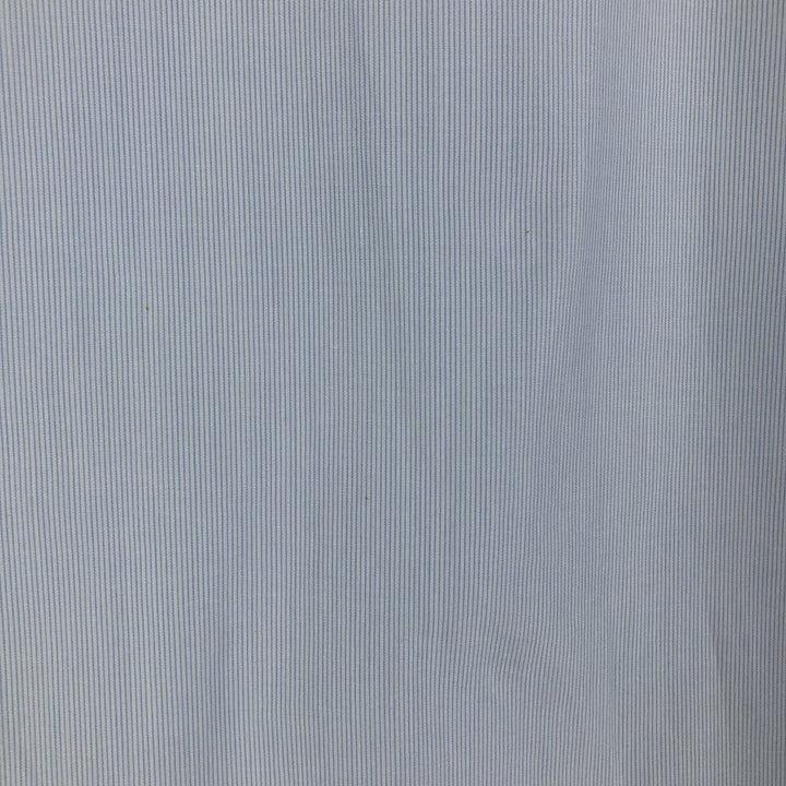 Burberry's LONDON wide-collar long-sleeved cotton striped shirt, made in Spain, men's size M cotton Blue type light blue Vintage Second Hand