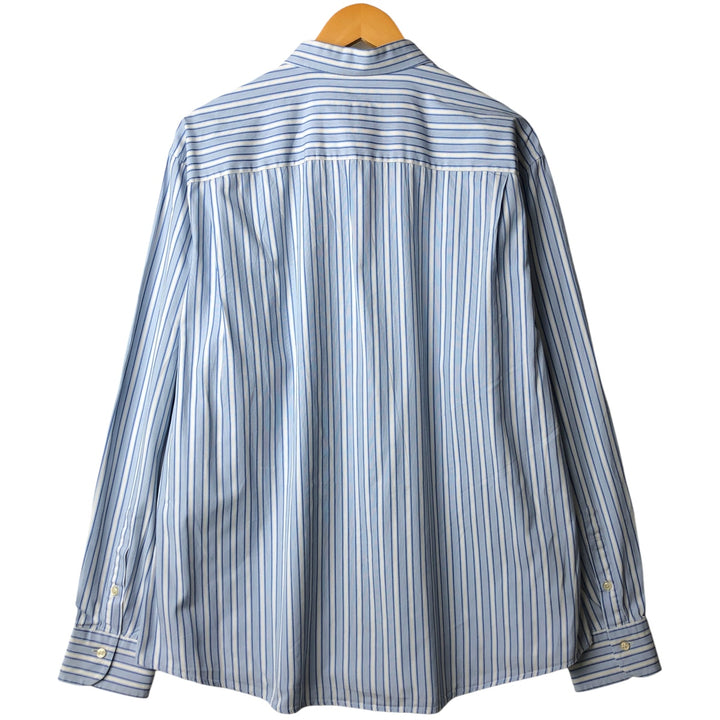 Burberry's LONDON Multi-Stripe Long Sleeve Cotton Striped Shirt, Men's XL cotton Blue type light blue Vintage Second Hand