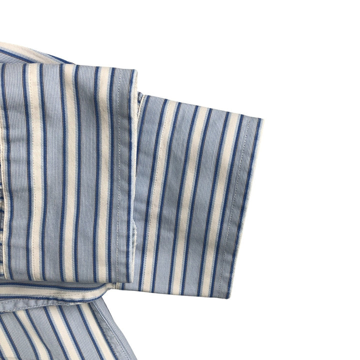 Burberry's LONDON Multi-Stripe Long Sleeve Cotton Striped Shirt, Men's XL cotton Blue type light blue Vintage Second Hand