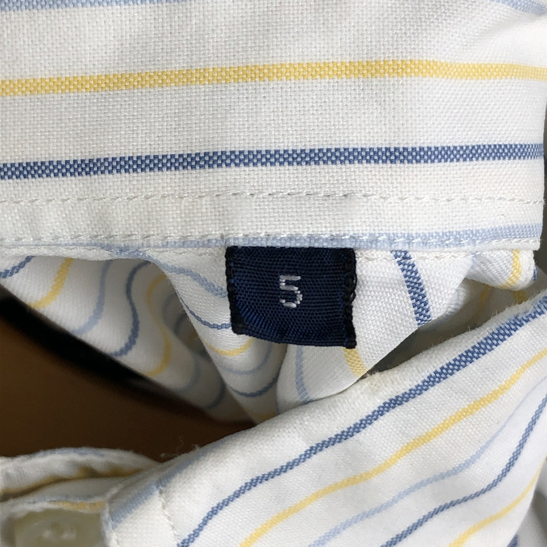 Burberry's LONDON Multi-Stripe Long Sleeve Button-Down Striped Shirt, Men's XL cotton white type Vintage Second Hand