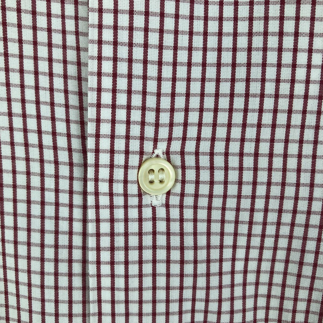 Burberry's BURBERRYS OF LONDON Wide Collar Long Sleeve Cotton Striped Shirt, Men's Size L unclear white type Vintage Second Hand