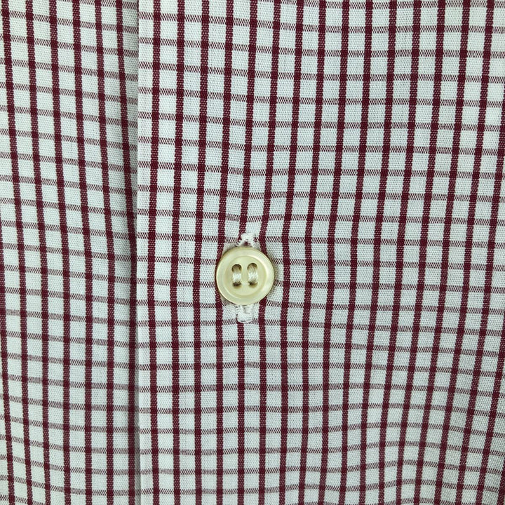 Burberry's BURBERRYS OF LONDON Wide Collar Long Sleeve Cotton Striped Shirt, Men's Size L unclear white type Vintage Second Hand