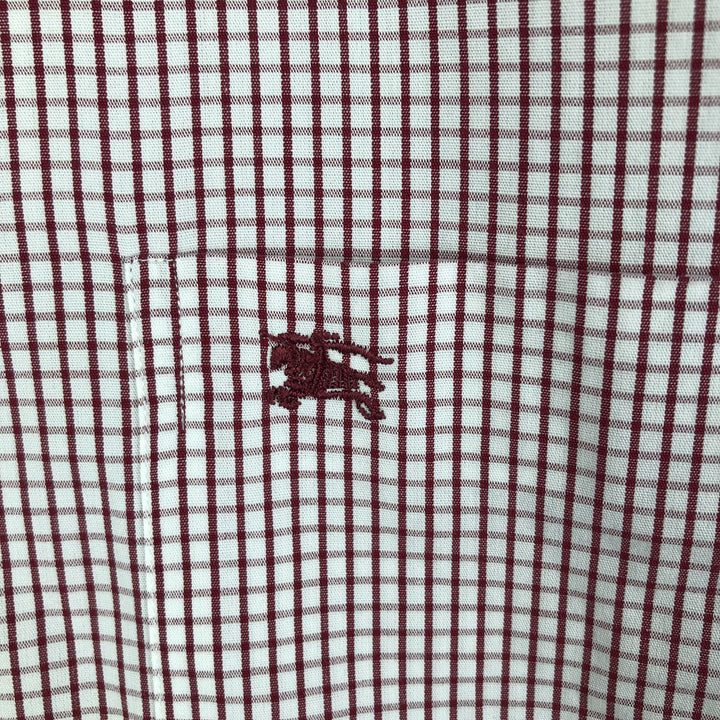 Burberry's BURBERRYS OF LONDON Wide Collar Long Sleeve Cotton Striped Shirt, Men's Size L unclear white type Vintage Second Hand