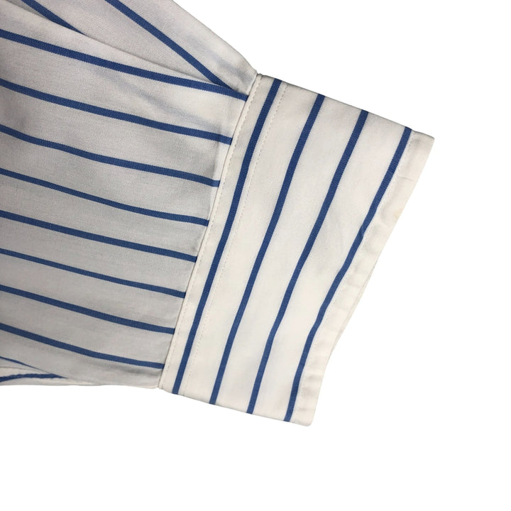 Ralph Lauren YARMOUTH Long Sleeve Button-Down Striped Shirt, Men's Size L cotton white type Vintage Second Hand