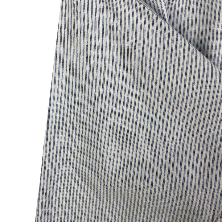 Ralph Lauren Striped Pattern Long Sleeve Button-Down Shirt, Men's Size L cotton white type Vintage Second Hand