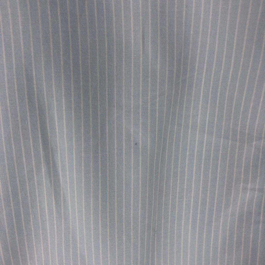 Ralph Lauren BLAIRE long sleeve button down striped shirt, men's size L cotton Blue type light blue Vintage Second Hand