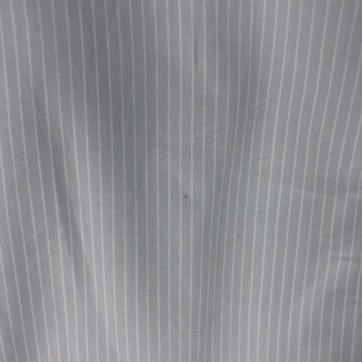 Ralph Lauren BLAIRE long sleeve button down striped shirt, men's size L cotton Blue type light blue Vintage Second Hand