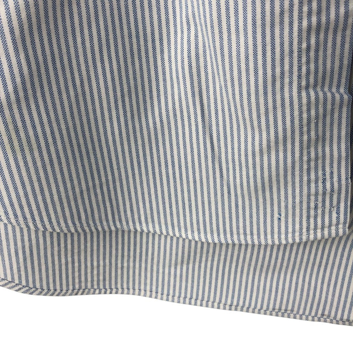 Ralph Lauren long sleeve button down striped shirt, men's XL size cotton white type Vintage Second Hand
