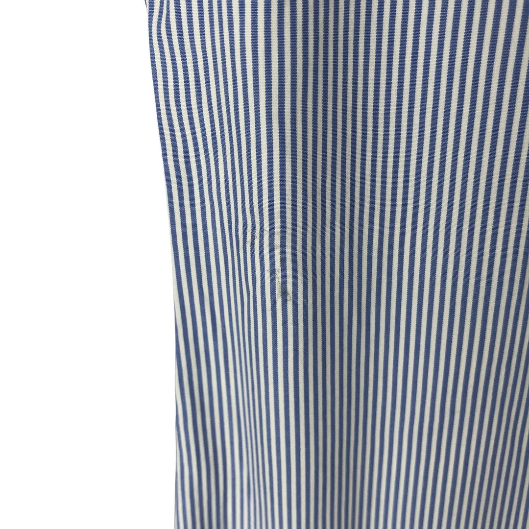 Ralph Lauren CUSTOM FIT long sleeve button down striped shirt men's XL size cotton white type Vintage Second Hand