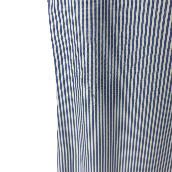 Ralph Lauren CUSTOM FIT long sleeve button down striped shirt men's XL size cotton white type Vintage Second Hand