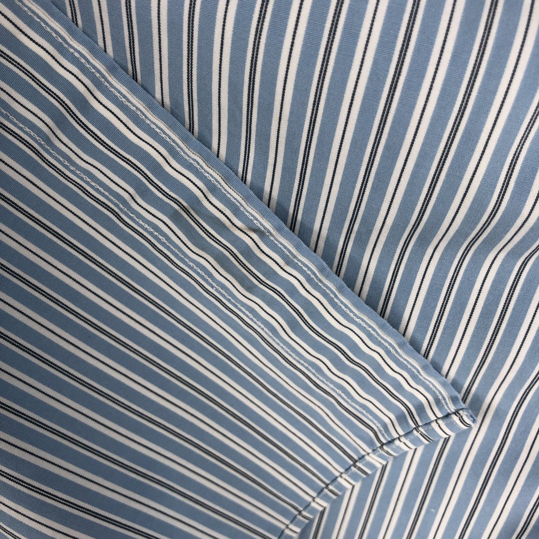 Ralph Lauren POLO by Ralph Lauren Multi-Stripe Long Sleeve Cotton Striped Shirt, Men's Size L cotton Blue type light blue Vintage Second Hand