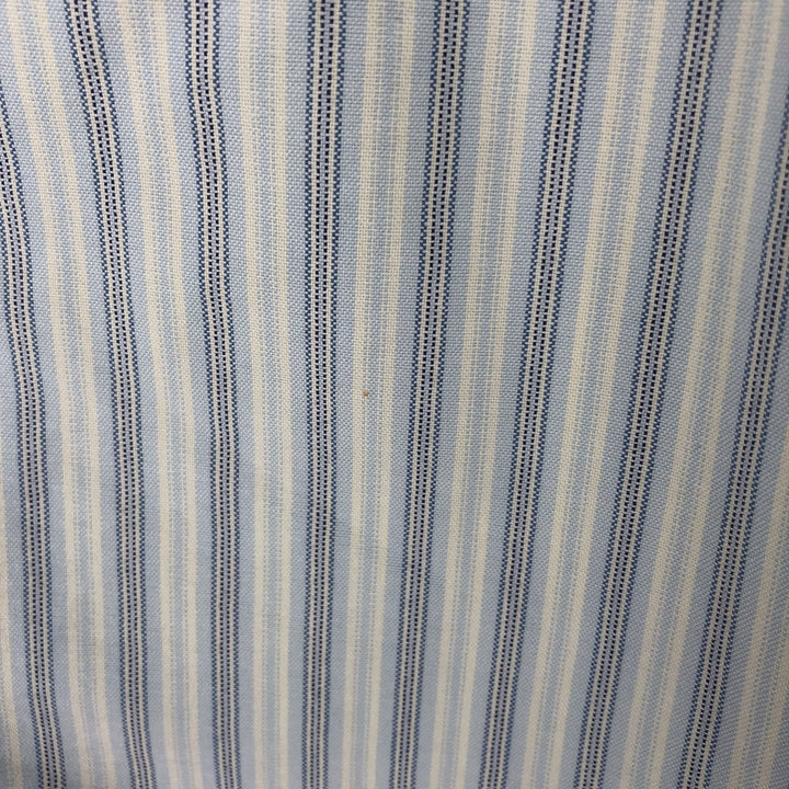 Ralph Lauren POLO by Ralph Lauren Multi-Stripe Long Sleeve Button-Down Striped Shirt, Men's Size Medium cotton Blue type light blue Vintage Second Hand