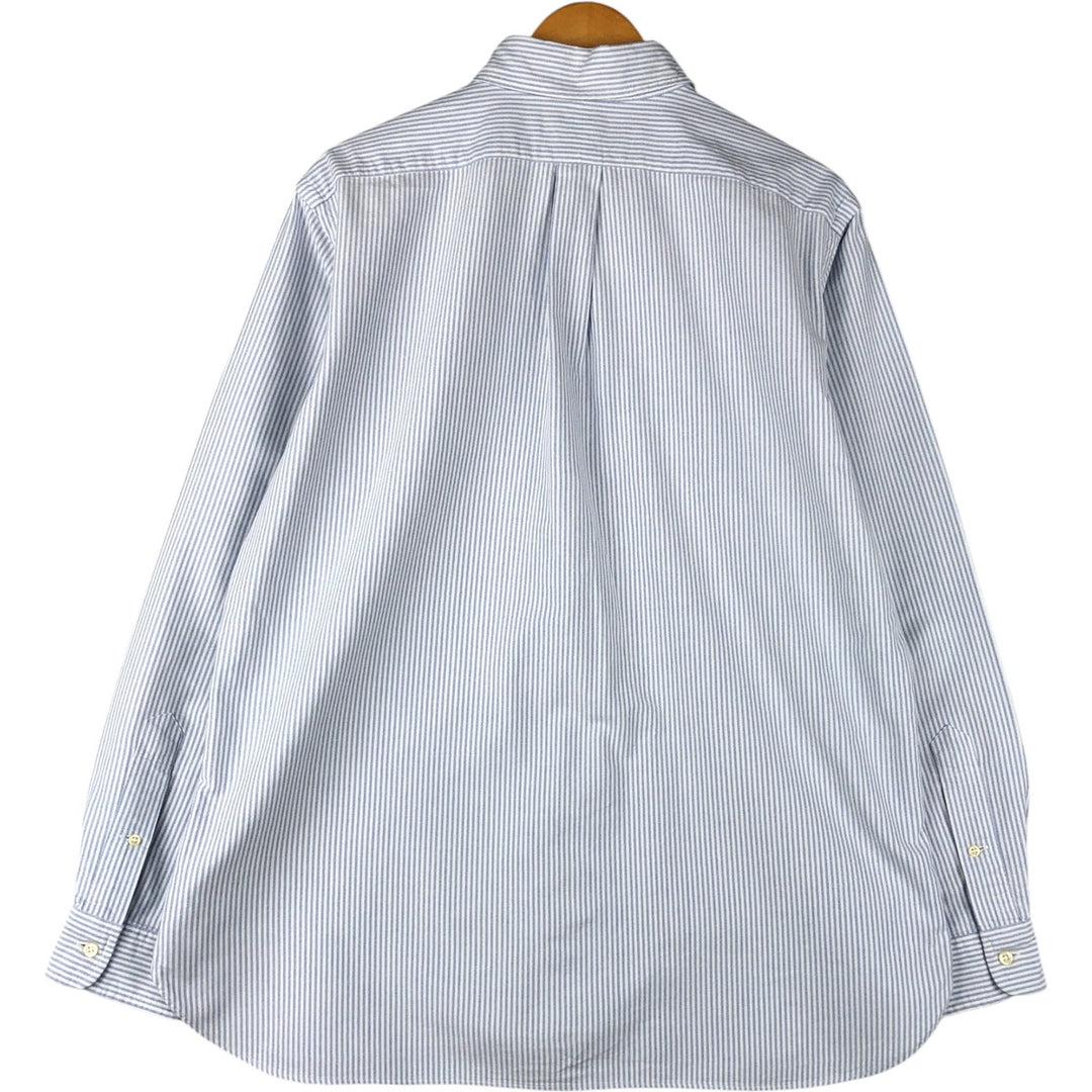 Ralph Lauren Classic Fit Long Sleeve Button Down Striped Shirt, Men's Size L cotton white type Vintage Second Hand