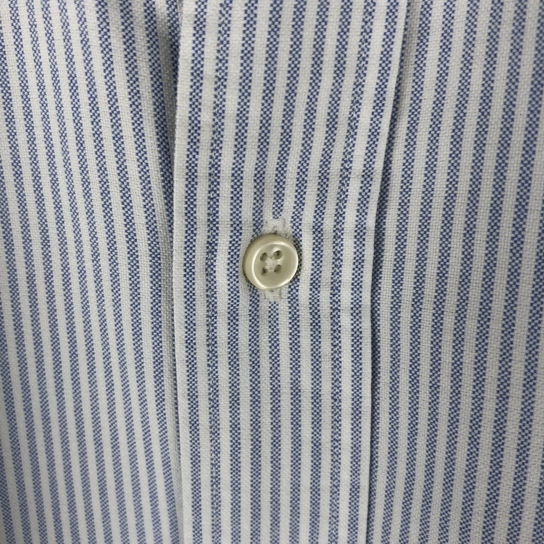 Ralph Lauren Classic Fit Long Sleeve Button Down Striped Shirt, Men's Size L cotton white type Vintage Second Hand