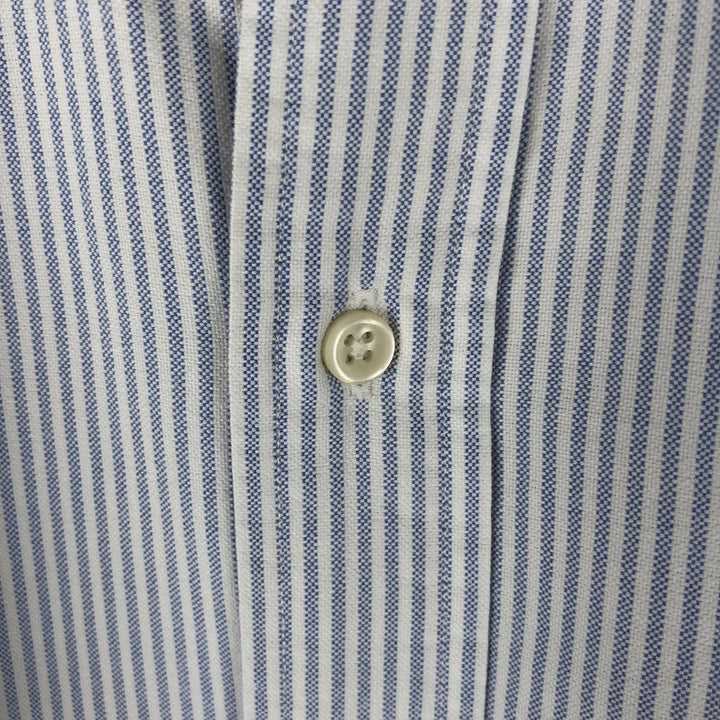 Ralph Lauren Classic Fit Long Sleeve Button Down Striped Shirt, Men's Size L cotton white type Vintage Second Hand
