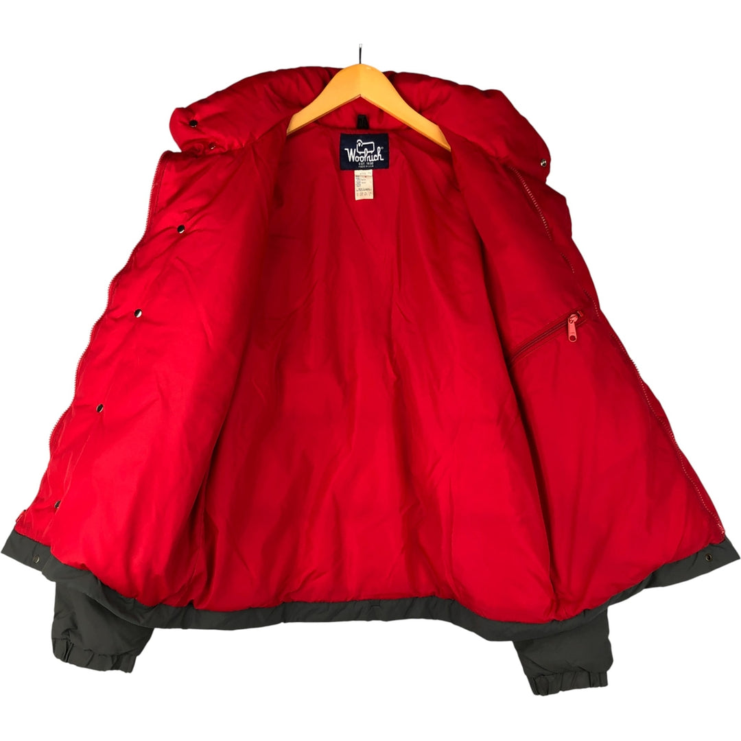 Vintage 1980'S WOOLRICH down jacket, made in the USA, size M, men's Nylon Charcoal Vintage Second Hand