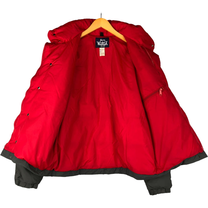 Vintage 1980'S WOOLRICH down jacket, made in the USA, size M, men's Nylon Charcoal Vintage Second Hand