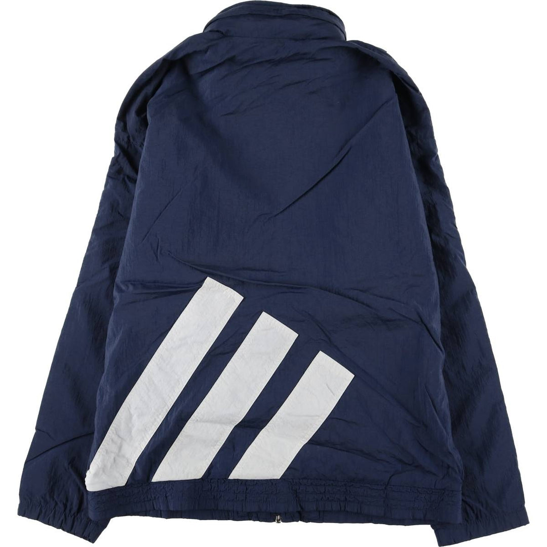 Vintage 80s-90'S Adidas windbreaker, men's size M polyamide navy blue type Vintage Second Hand