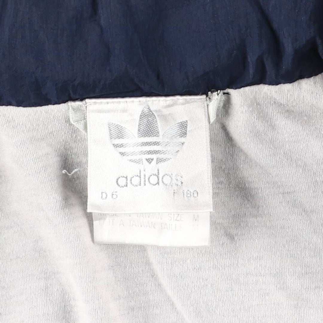 Vintage 80s-90'S Adidas windbreaker, men's size M polyamide navy blue type Vintage Second Hand