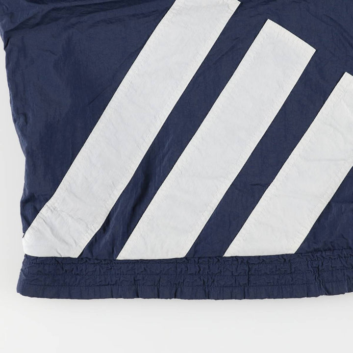 Vintage 80s-90'S Adidas windbreaker, men's size M polyamide navy blue type Vintage Second Hand