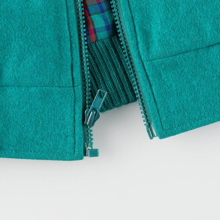 Vintage 1970'S Pendleton wool jacket, made in the USA, size M, men's wool Emerald green Vintage Second Hand