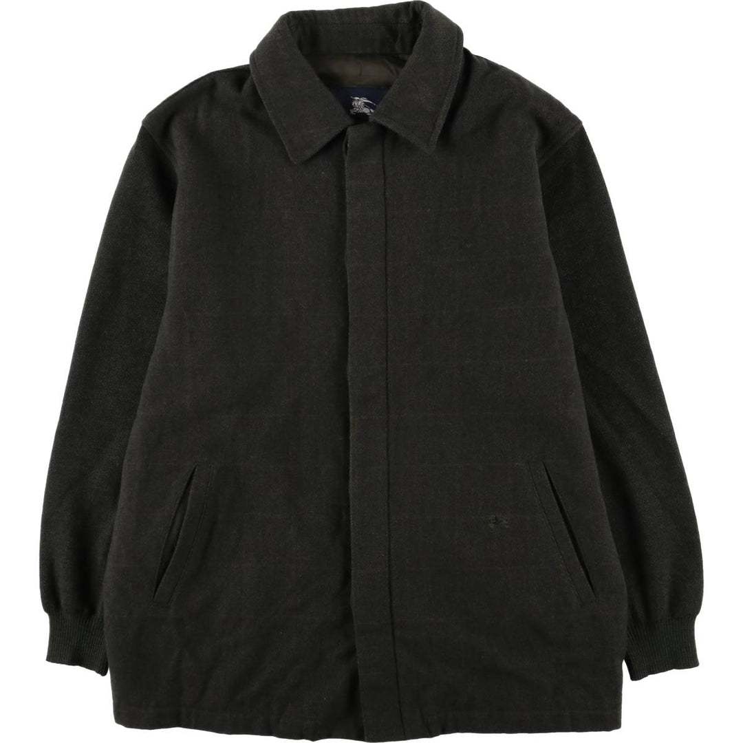 Burberry's BURBERRY LONDON Check Pattern Wool Jacket, Men's Size L wool Khaki type brown Vintage Second Hand