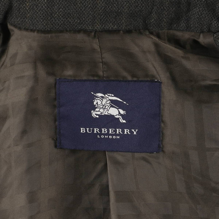 Burberry's BURBERRY LONDON Check Pattern Wool Jacket, Men's Size L wool Khaki type brown Vintage Second Hand