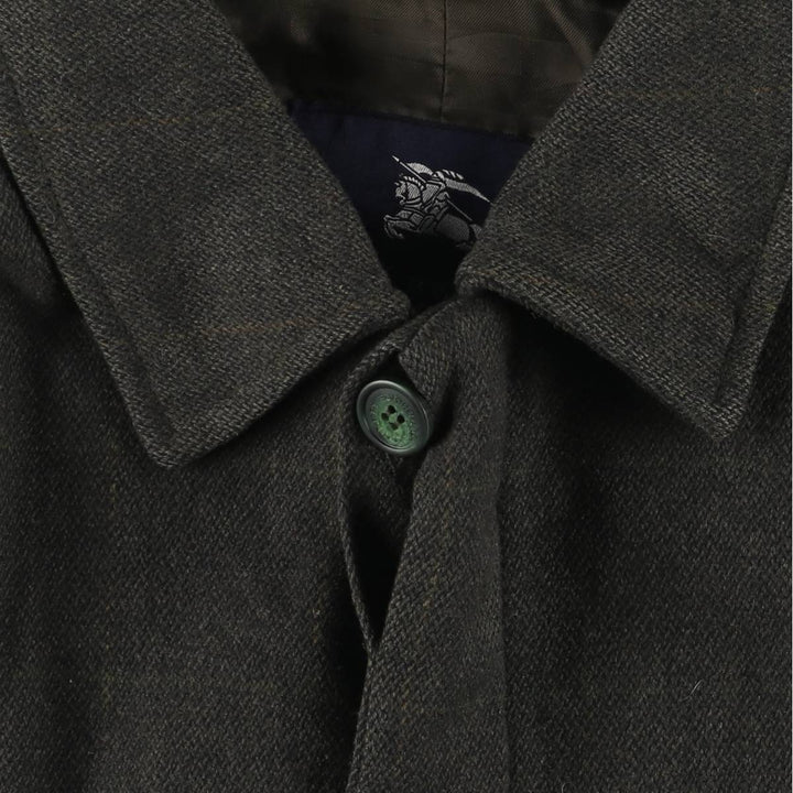 Burberry's BURBERRY LONDON Check Pattern Wool Jacket, Men's Size L wool Khaki type brown Vintage Second Hand