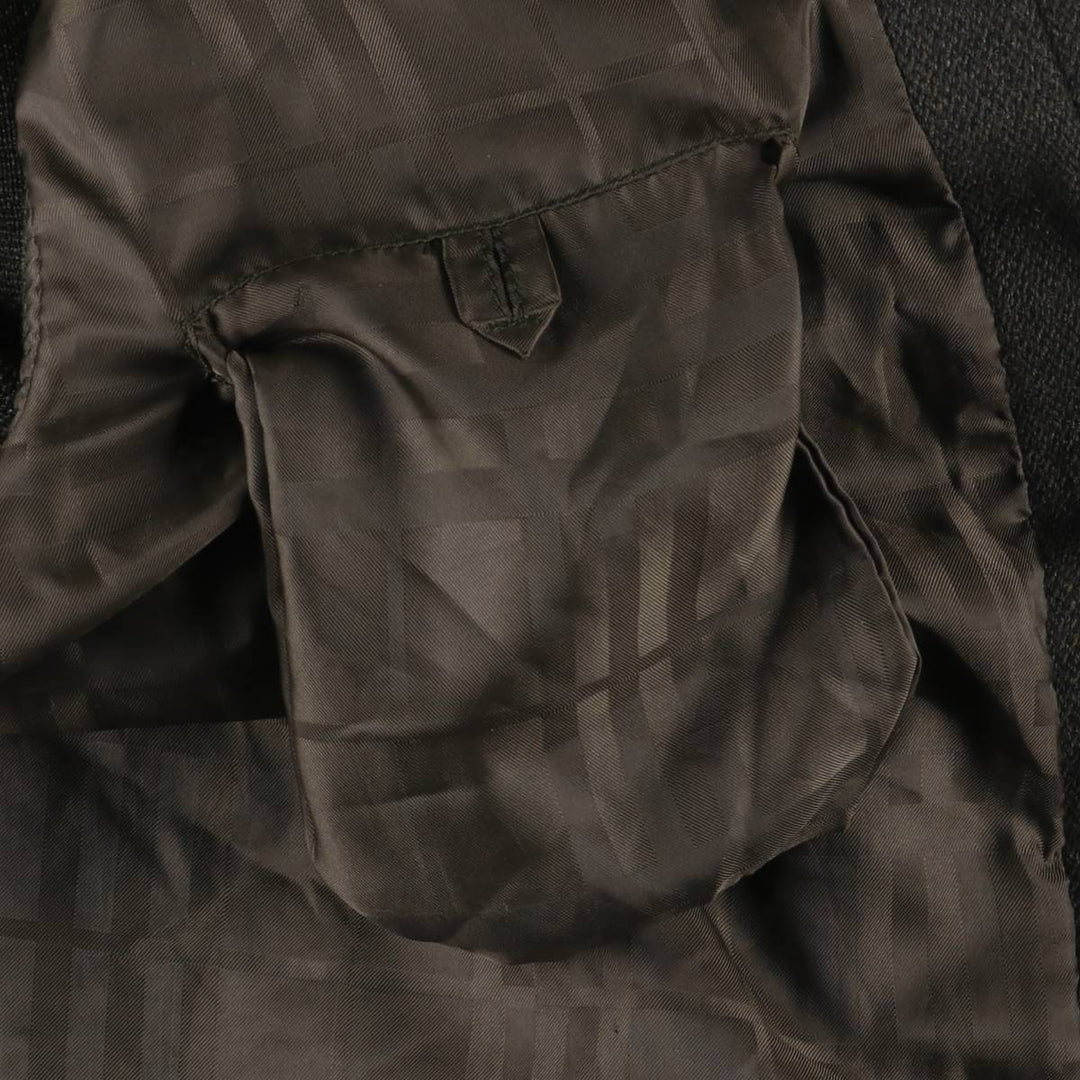 Burberry's BURBERRY LONDON Check Pattern Wool Jacket, Men's Size L wool Khaki type brown Vintage Second Hand