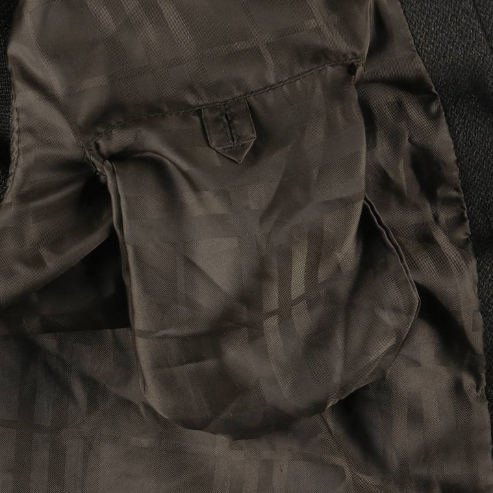 Burberry's BURBERRY LONDON Check Pattern Wool Jacket, Men's Size L wool Khaki type brown Vintage Second Hand