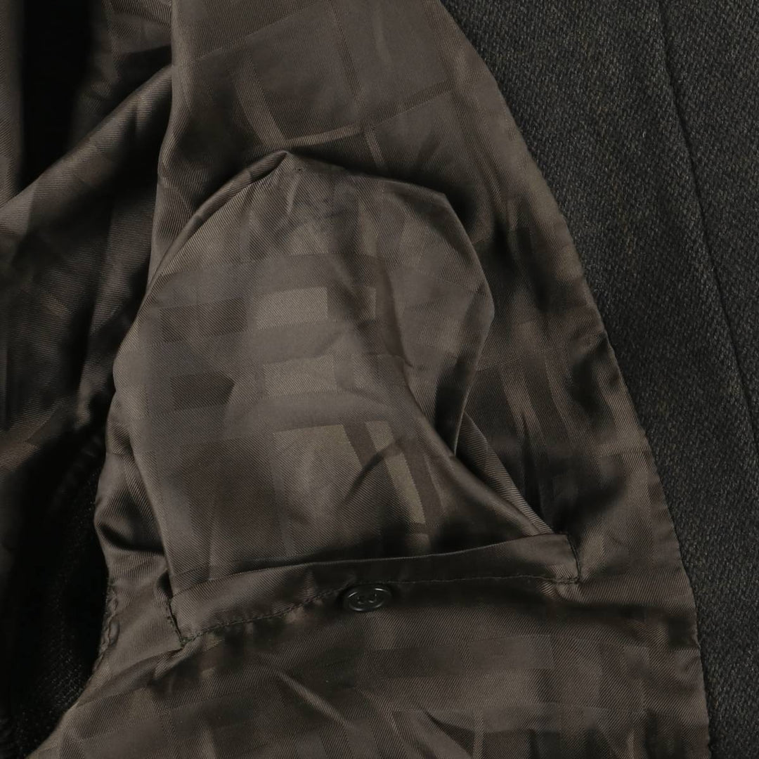 Burberry's BURBERRY LONDON Check Pattern Wool Jacket, Men's Size L wool Khaki type brown Vintage Second Hand