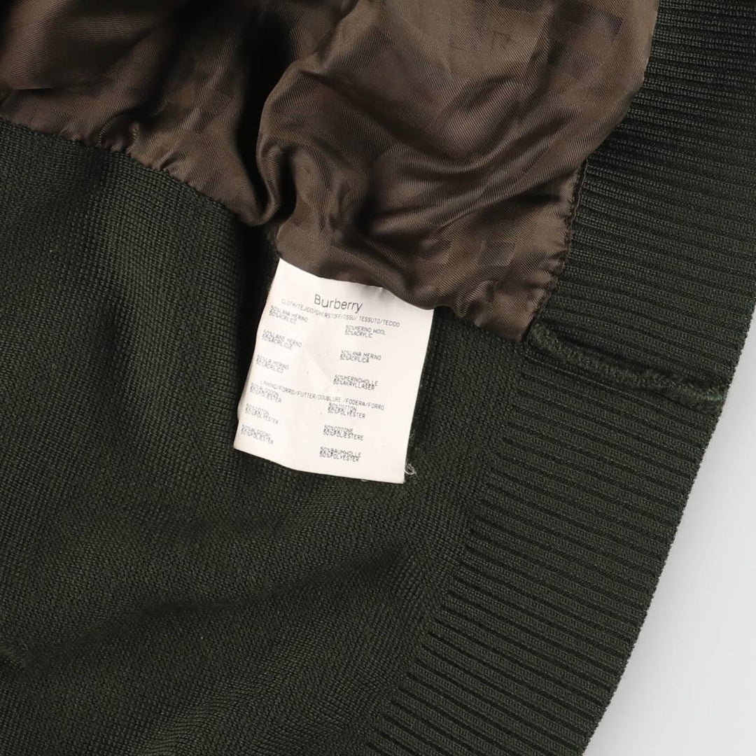 Burberry's BURBERRY LONDON wool sports jacket, men's size L wool Khaki type Vintage Second Hand